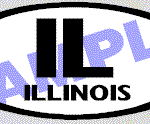 OVL462 Illinois Oval Decal