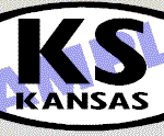 OVL465 Kansas Oval Decal