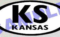  OVL465 Kansas Oval Decal