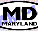 OVL469 Maryland Oval Decal
