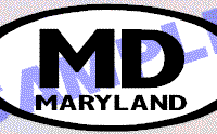  OVL469 Maryland Oval Decal
