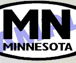 OVL472 Minnisota Oval Decal