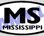 OVL473 Mississippi Oval Decal