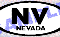  OVL477 Nevada Oval Decal