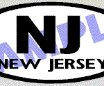 OVL479 New Jersey Oval Decal