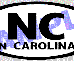 OVL482 North Carolina Oval Decal