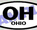 OVL484 Ohio Oval Decal