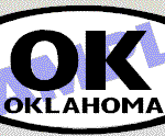 OVL485 Oklahoma Oval Decal