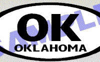 OVL485 Oklahoma Oval Decal