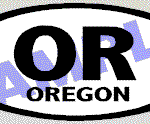 OVL486 Oregon Oval Decal
