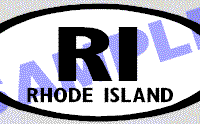  OVL488 Rhode Island Oval Decal