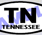 OVL491 Tennessee Oval Decal