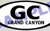  OVL502 Grand Canyon Oval Decal