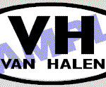 OVL506 Van Halen Oval Decal