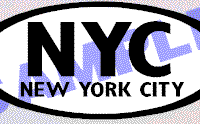  OVL508 New York City Oval Decal