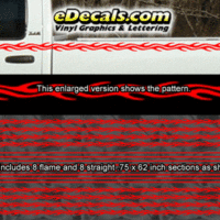  PSD101 Double Flame Hook Universal Fit Pinstripe Kit
