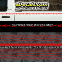  PSD108 Flame Fine Universal Fit Pinstripe Kit