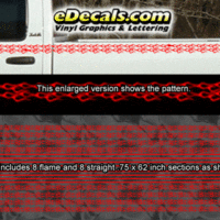  PSD109 Double Flame Fine Universal Fit Pinstripe Kit