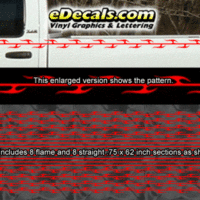  PSD110 Flame Tribal Renegade Universal Fit Pinstripe Kit