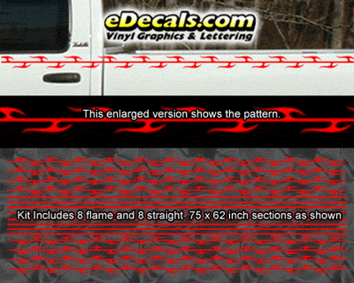 PSD110 Flame Tribal Renegade Universal Fit Pinstripe Kit