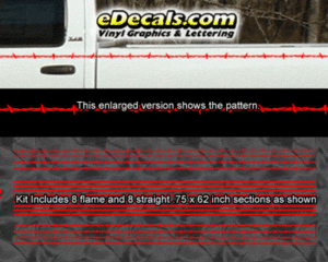 PSD112 Barbed Wire Universal Fit Pinstripe Kit