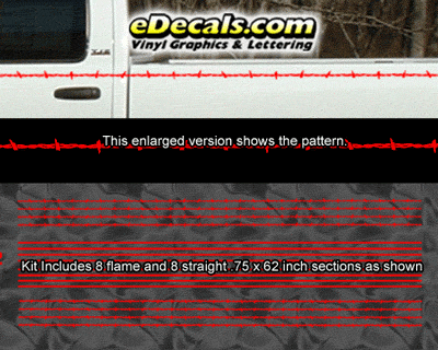 PSD112 Barbed Wire Universal Fit Pinstripe Kit
