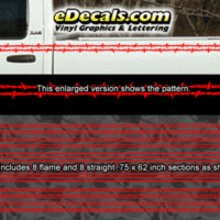  PSD113 Double Barbed Wire Universal Fit Pinstripe Kit
