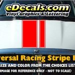 RSS904 Universal Dual Offset Racing Stripe Kit w/pinstripe