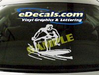  SPT100 Surfing Surfboard Sport Cartoon Decal