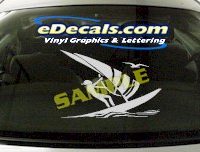  SPT102 Boat Sailing Water Sport Cartoon Decal