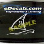 SPT104 Boat Sailing Water Sport Cartoon Decal