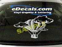  SPT106 Hot Air Balloon Ride Sport Cartoon Decal