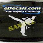 SPT108 Karate Kick Sport Cartoon Decal