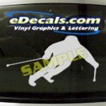 SPT111 Skiing Ski Sport Cartoon Decal
