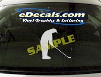  SPT112 Golf Golfing Golfer Sport Cartoon Decal