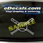 SPT115 Baseball Bat Ball Sport Cartoon Decal