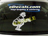 SPT120 Baseball Catcher Sport Cartoon Decal