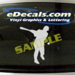 SPT121 Baseball Batter Hit Sport Cartoon Decal