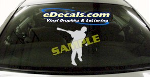 SPT121 Baseball Batter Hit Sport Cartoon Decal
