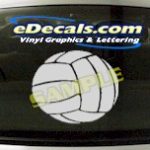 SPT131 Volleyball Sport Cartoon Decal