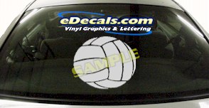 SPT131 Volleyball Sport Cartoon Decal