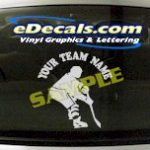 SPT133 Add Your Name Hockey Sport Cartoon Decal