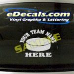 SPT134 Add Your Name Hockey Puck Sport Cartoon Decal