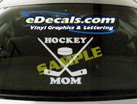  SPT135 Hockey Mom Sport Cartoon Decal