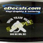 SPT138 Add Your Name Hockey Goalie Sport Cartoon Decal