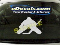  SPT142 Hockey Goalie Sport Cartoon Decal