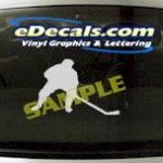 SPT143 Hockey Player Sport Cartoon Decal