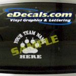 SPT144 Add Your Name Paws Sport Cartoon Decal
