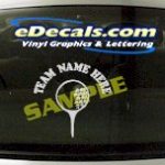 SPT147 Add Your Name Gold Ball Tee Sport Cartoon Decal