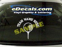  SPT147 Add Your Name Gold Ball Tee Sport Cartoon Decal